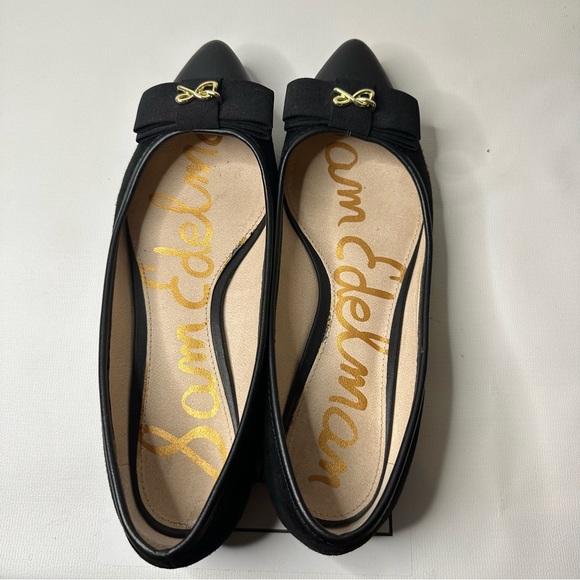 Sam Edelman Pointed Toe Finley Slip On Flats Womens Sz 7.5 Black - Picture 4 of 6